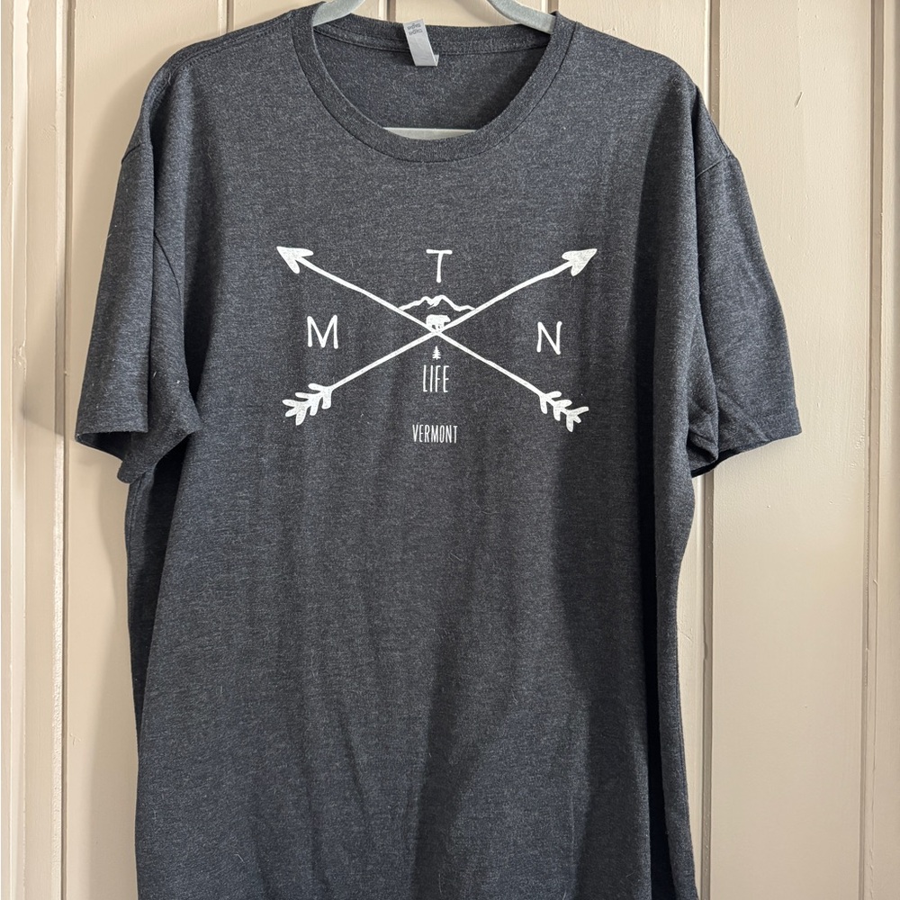 Next Level Apparel Dark Gray Vermont Tee